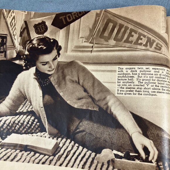 1939 Lux Knitting Pattern Magazine Book - Picture 10 of 13